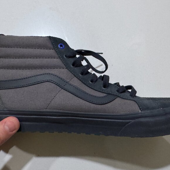 Vans Gray and Orange High-Top Sneakers - Picture 4 of 8